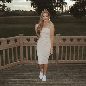 Nastygal bodycon cutout midi dress